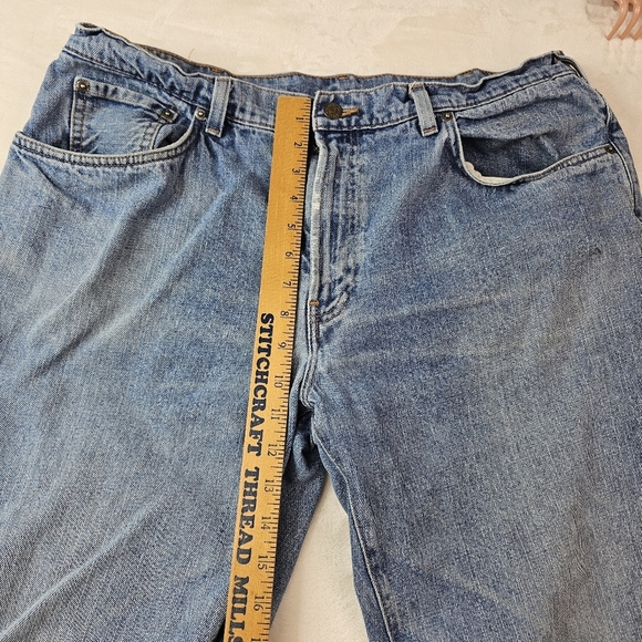 Vintage Polo Ralph Lauren Jeans Men’s 36 x 34 Denim Made in Mexico Distressed - Picture 3 of 12
